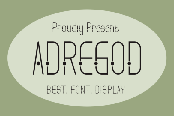Adregod: A Cool and Unique Sans Serif Display Font for Editorial Design