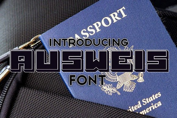 Ausweis Font for Handmade Creations and Branding