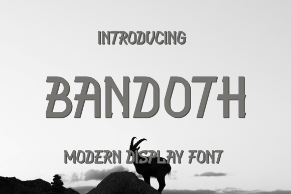 Bandoth Display Font for Modern Web Design
