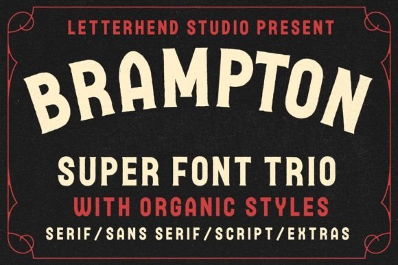 Brampton Trio: A Premium Display Font for Editorial Design