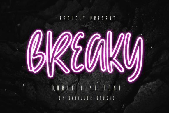 Breaky Font: A Unique Display Font for Creative Projects