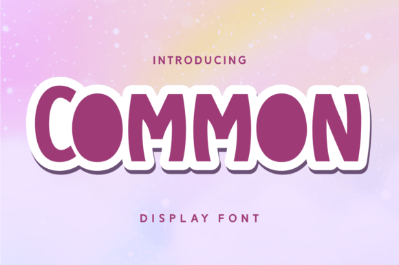 Bring Your Designs to Life with the Common Display Font