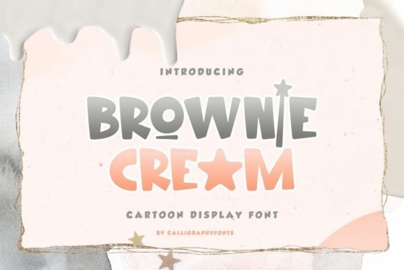 Brownie Cream Font for Kids-Friendly Branding