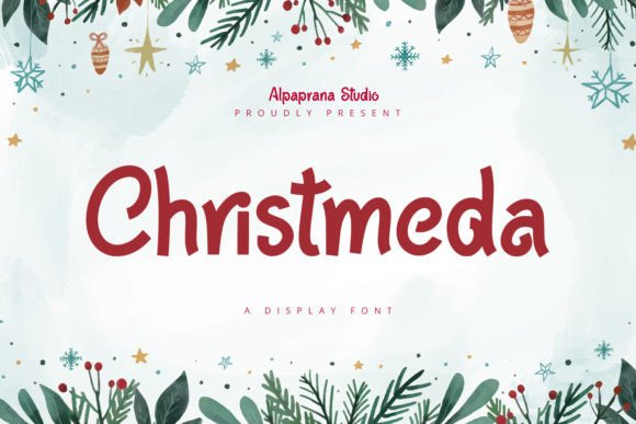Christmeda: A Playful Display Font for Handmade Creations