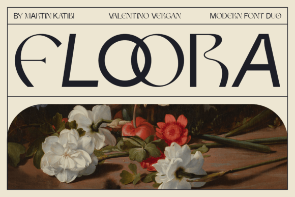 Floora: A Modern Display Font for Editorial Design