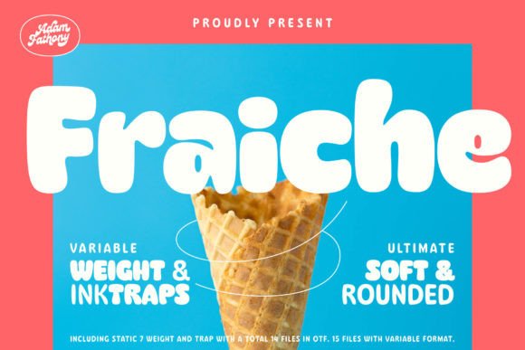 Fraiche: The Adorable Display Typeface for Joyful Branding