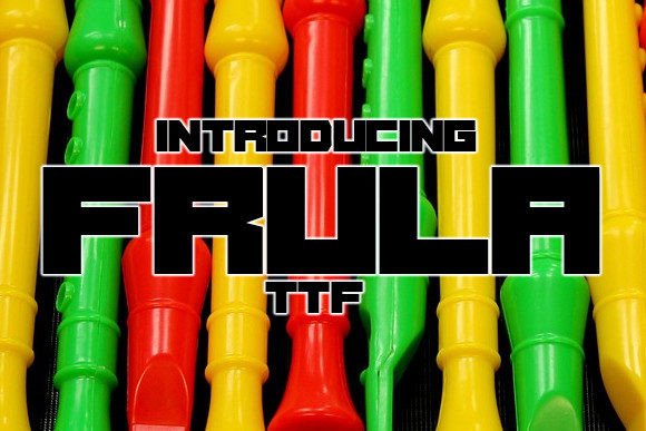 Frula: A Bold Display Font for Web Designers and Digital Creators