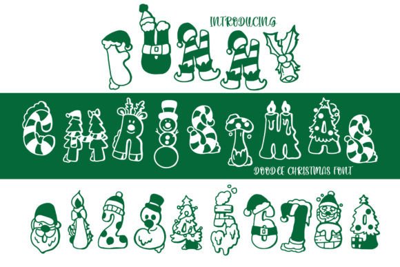 Funny Christmas Font for Festive Craft Projects