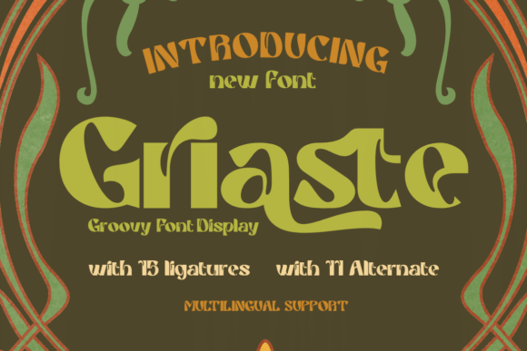 Griaste: A Quirky Display Font for Creative Makers