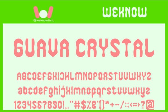 Guava Crystal: A Display Font That Elevates Handmade Creations