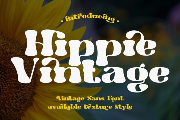 Hippie Vintage: The Bold Display Typeface for Retro Campaigns