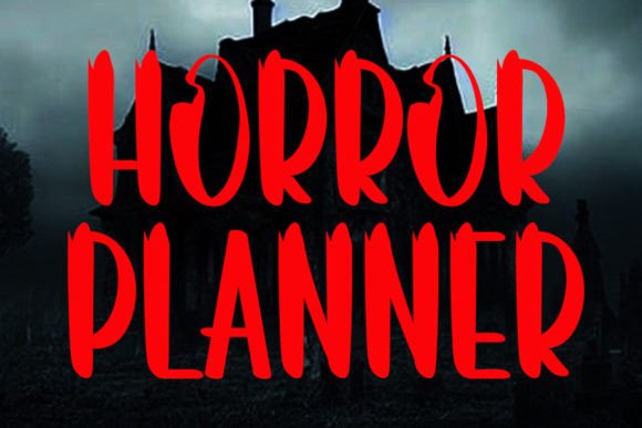 Horror Planner: A Mysterious Handwritten Display Font for Web Design
