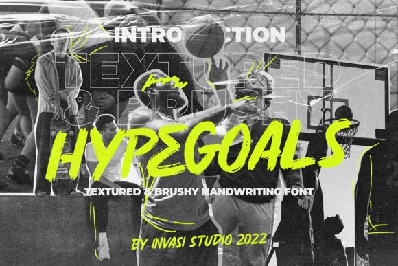 Hypegoals: The Aggressive Brush Typeface for Bold Digital Headlines