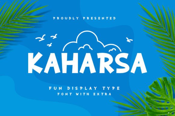 Kaharsa: A Modern Display Font for Creative Craft Projects