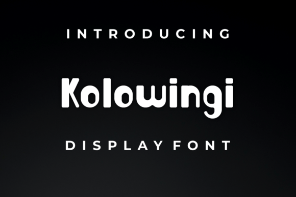 Kolowingi: A Fun Display Font for Bold Brand Identity