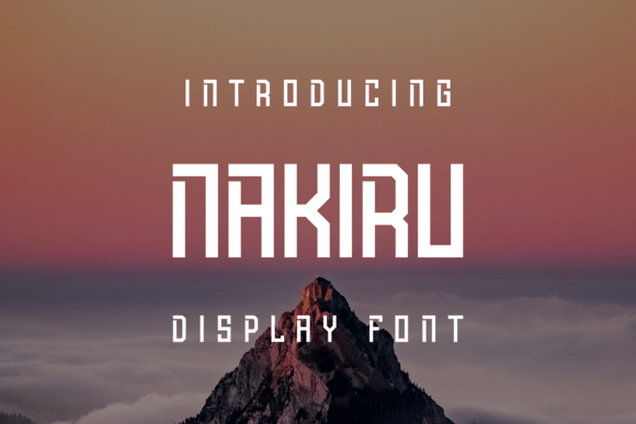 Nakiru: The Fun Display Font for Modern Editorial Design