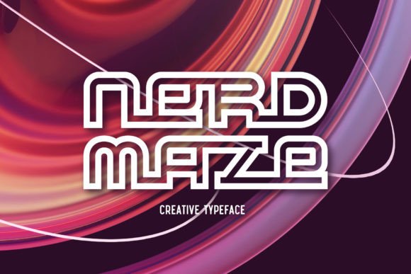 Nerd Maze: A Modern Display Font for Business Branding