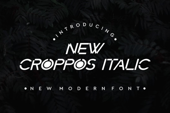 New Croppos Italic for Modern Branding and Creative Projects