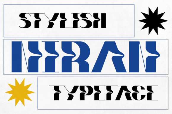 Niran: A Groovy Display Font for Bold Digital Design