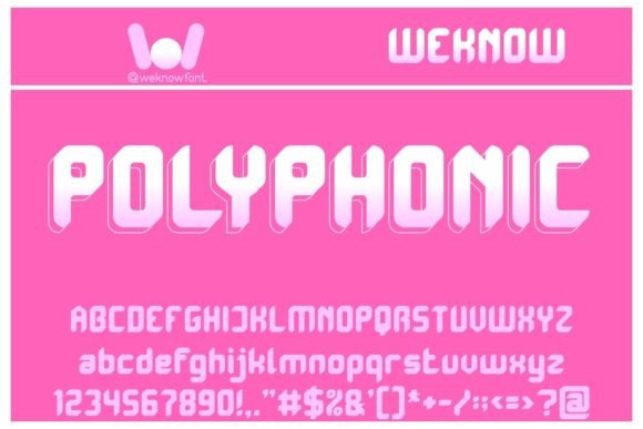 Polyphonic Font for Modern Branding and Eye-Catching Designs