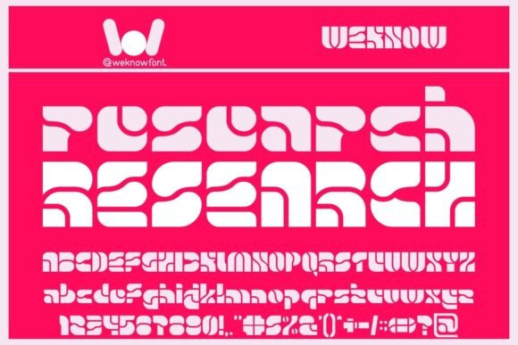 Research Font for Branding Projects and Creative Design