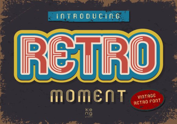 Retro Moment: The Vintage Display Font That Grabs Attention