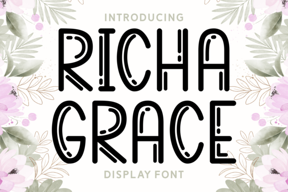 Richa Grace: A Stylish Display Font for Creative Makers