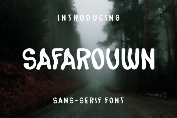 Safarouwn: A Unique Display Font for Editorial Design
