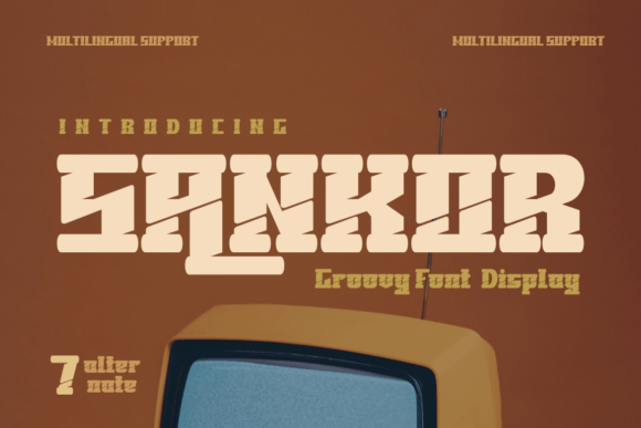 Sankor: A Groovy Display Font for Modern Editorial Design