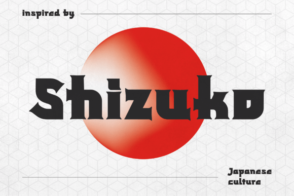Shizuko: A Modern Display Typeface for Handmade Creations