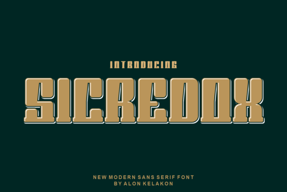 Sicredox: A Modern Display Font for Bold Brand Campaigns