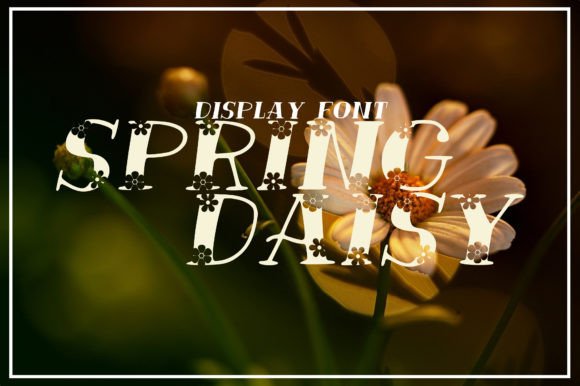 Spring Daisy Font for Romantic Web Design