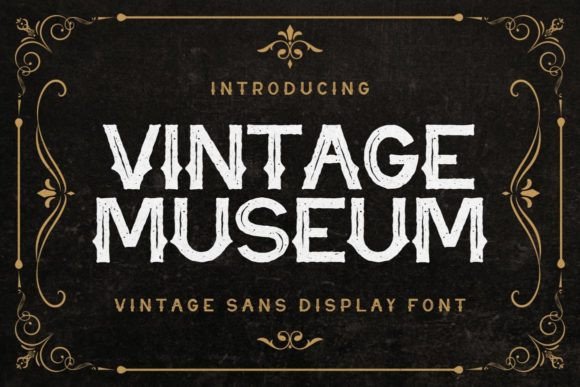 Vintage Museum: The Ultimate Display Font for Creative Projects