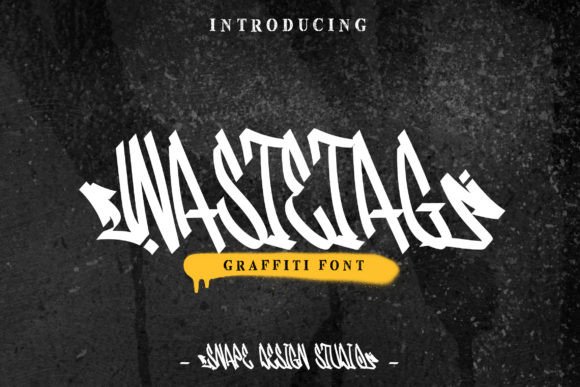 Wastetag: A Street Art-Inspired Display Font for Bold Branding