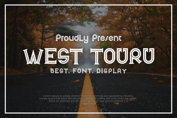 West Touru: The Bold Display Font for High-Impact Branding