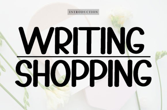 Writing Shooping: The Perfect Handwritten Display Font for Makers